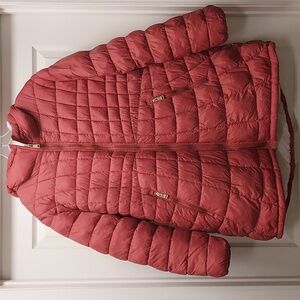 bebe faux fir puffer jacket 2x